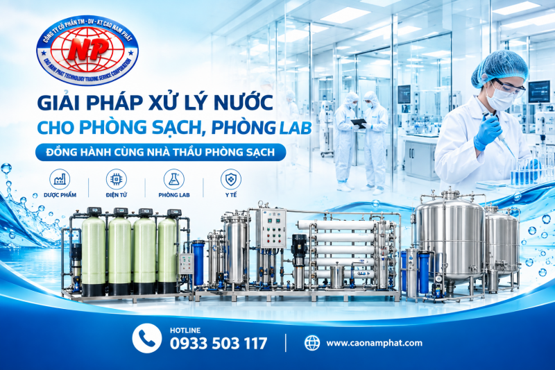 Hệ Thống Xử Lý Nước Cho Phòng Sạch, Phòng Lab | Cao Nam Phát